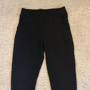 Amour Vert Black Ribbed Jogger